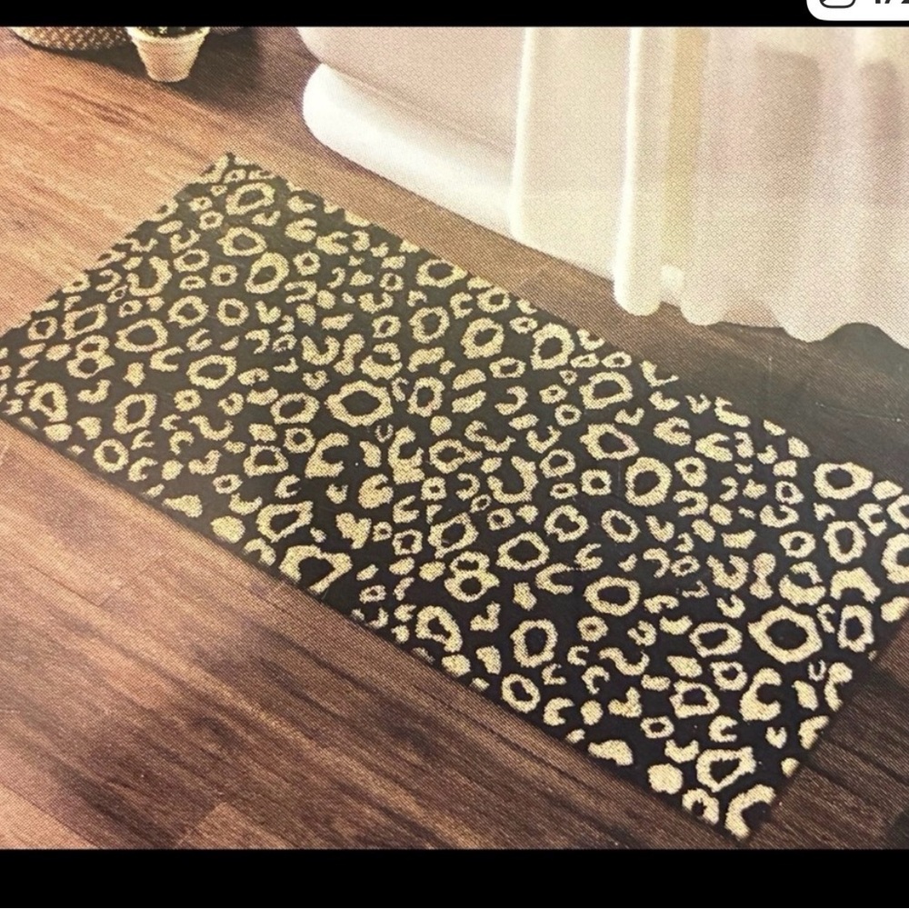 Rachel Zoe 
Leopard Print runner bath mat or for kitchen